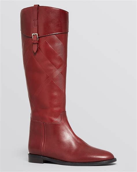 Burberry Tall Flat Riding Boots 